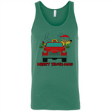 Merry Truck-Mas Christmas Fire Truck Cute Reindeer Sporty - Canvas Unisex Tank