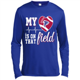 Atlanta Falcons Football My Heart is on that Field - Canvas Long Sleeve T-Shirt