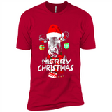 Fabulous Mooey christmas Heifers Cow Christmas lights - Premium Short Sleeve T-Shirt