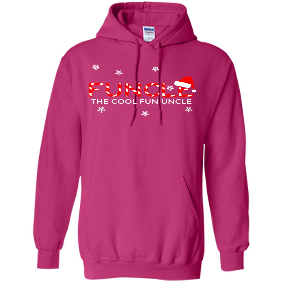 Mens Christmas Funcle The Cool Fun Uncle Definition Xmas - Hoodie