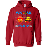 Snow Day Shirt For Chicago Blackhawks Vs Minion Fans pingpong