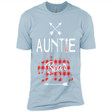 Aunt Shirt Buffalo Plaid Family Camp Bear Tee - Premium Short Sleeve T-Shirt