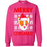Funny Christmas Santa Corgi Dog Merry Corgmas - Sweatshirt