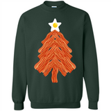 Bacon & Eggs Over Easy Fried Food Breakfast Xmas Tree Foodie - Sweatshirt
