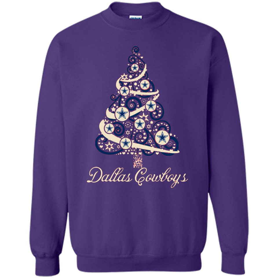 Dallas Cowboys NFL Football Team Logo Christmas Tree T-Shirt - Sweatshirt