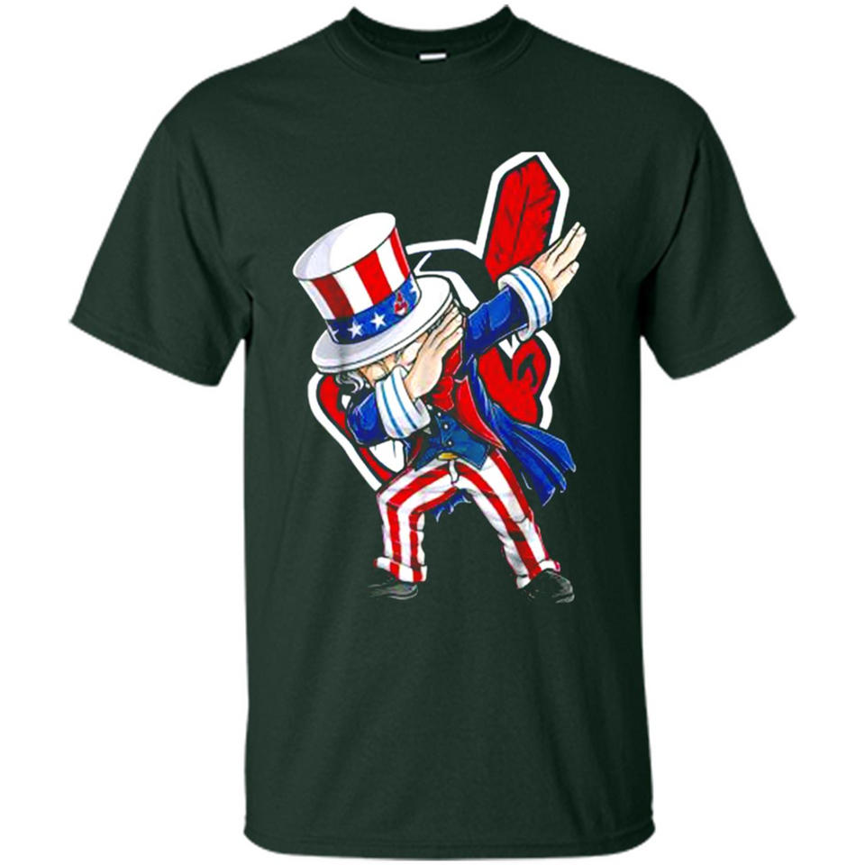 MLB CLEVELAND INDIANS UNCLE SAM DABBING INDEPENDENCE DAY