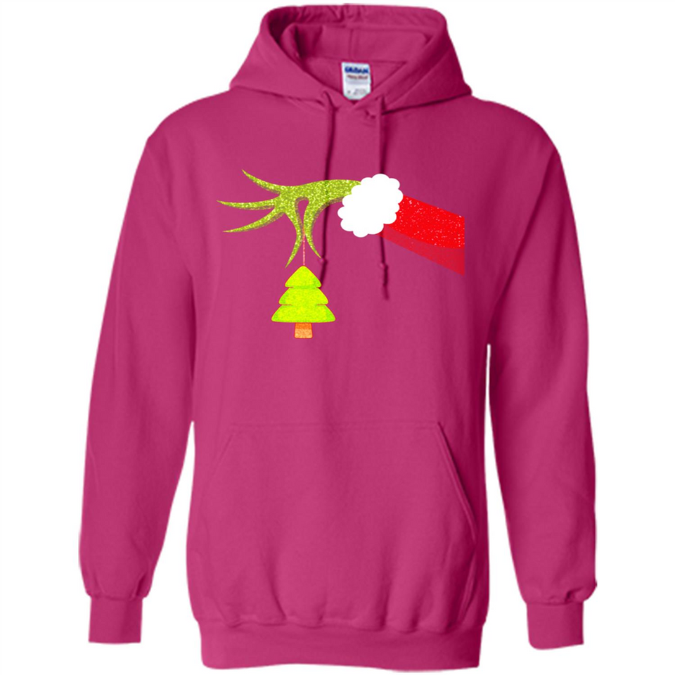 Funny Grinch Hand Holding Christmas Tree Ornament Christmas PING PONG