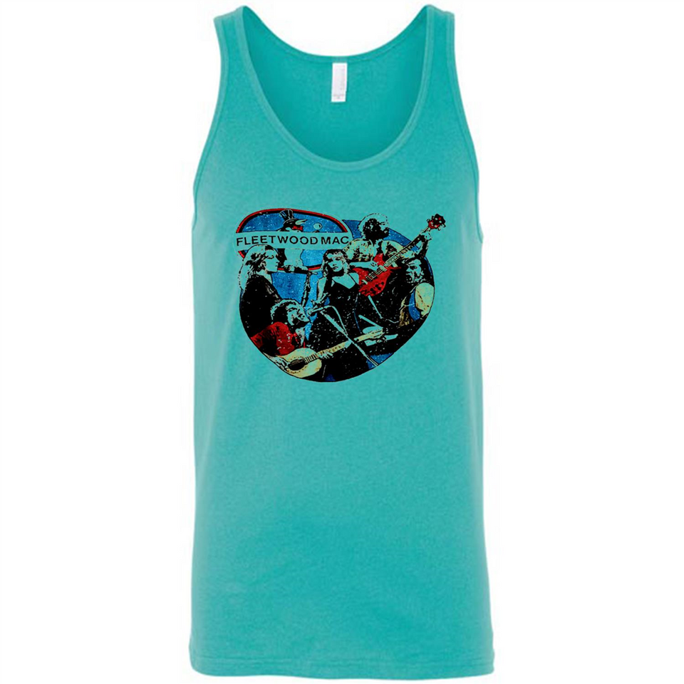 Dancing Funny Guitar Vintage Metal Rock Band Shirt PINGPONG - Canvas Unisex Tank