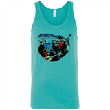 Dancing Funny Guitar Vintage Metal Rock Band Shirt PINGPONG - Canvas Unisex Tank