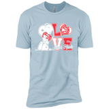 Snoopy loves NBA Atlanta Hawks - Premium Short Sleeve T-Shirt