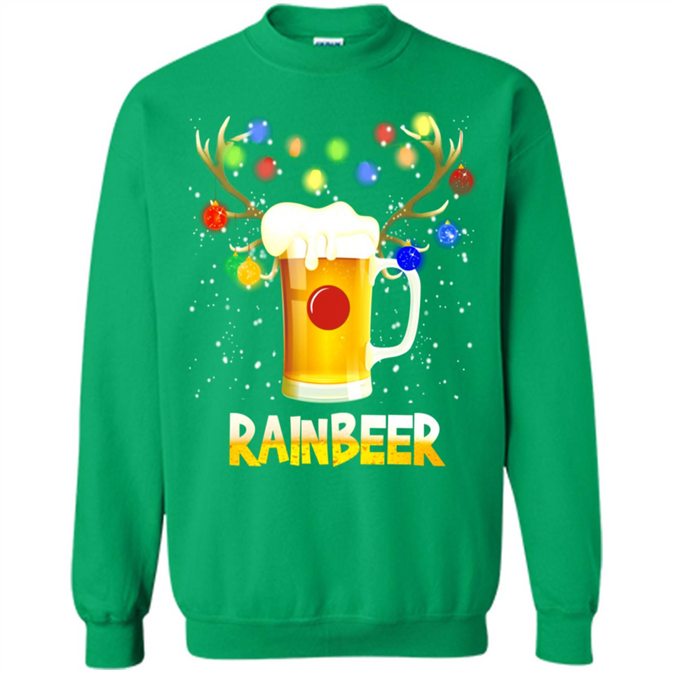 Rainbeer Christmas Reindeer Beer Drinking