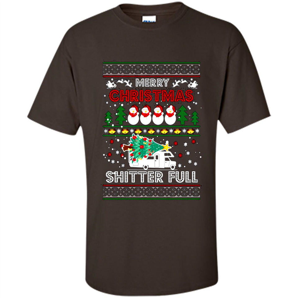 Merry Christmas Shitter Full Christmas Tree Snowman PING PONG