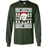 Fabulous Make Christmas Great Again Trump Ugly Christmas - Long Sleeve T-Shirt