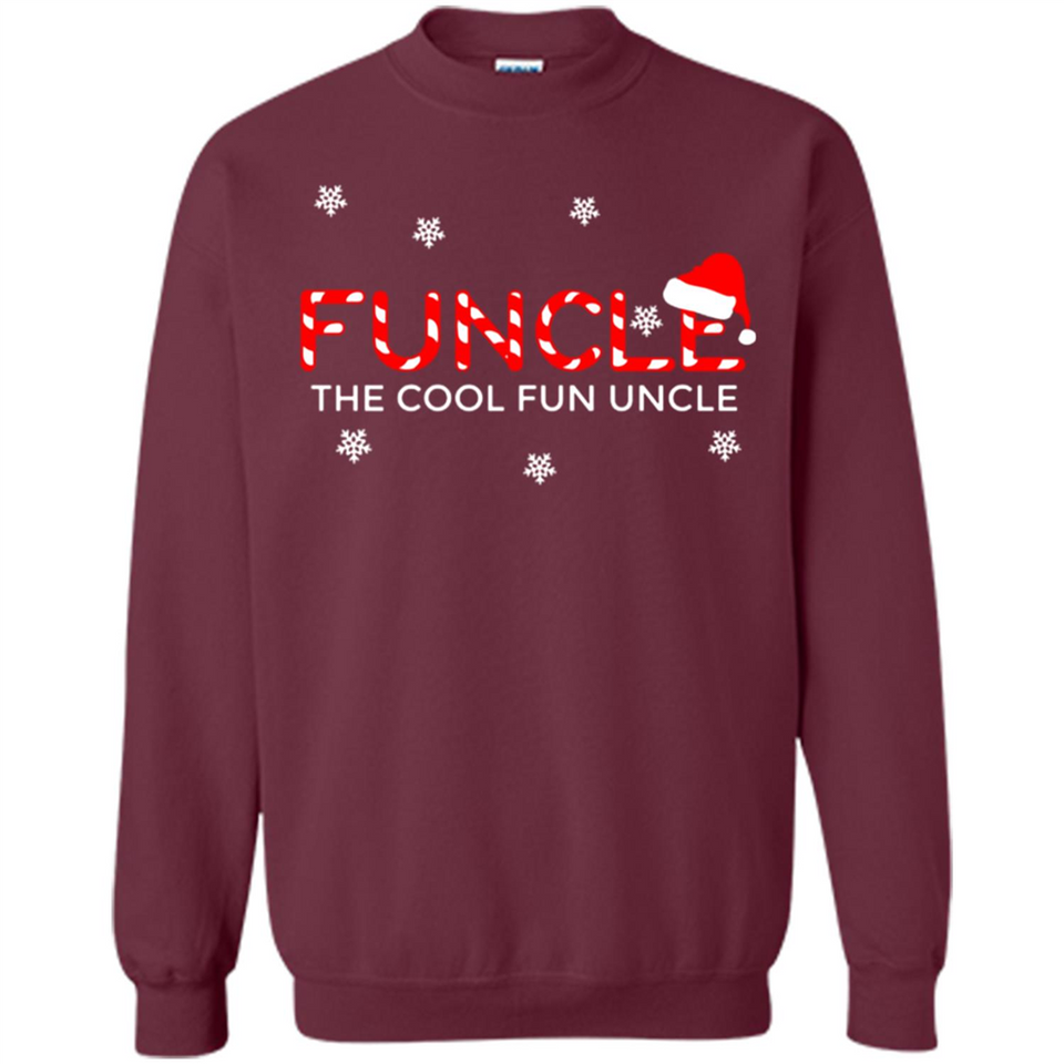 Mens Christmas Funcle The Cool Fun Uncle Definition Xmas - Sweatshirt