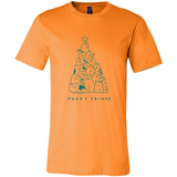 Merry Catmas Funny Cat Christmas Tree Sweatshirt - Canvas Unisex T-Shirt