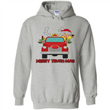 Merry Truck-Mas Christmas Fire Truck Cute Reindeer Sporty - Hoodie