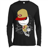 Jack Skellington The Nightmare Before Christmas-49ers Football - Canvas Long Sleeve T-Shirt
