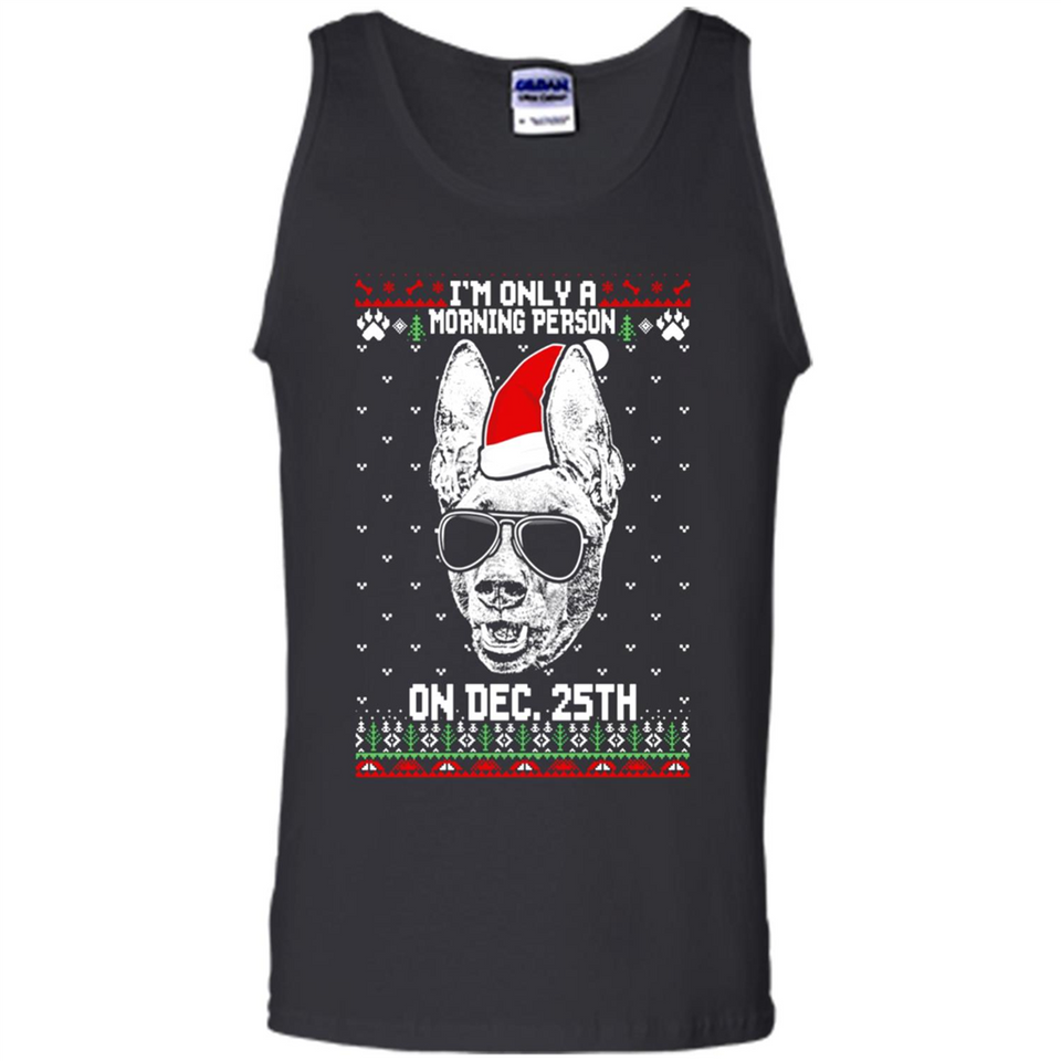 Morning Person Pharaoh Hound Funny Xmas - Tank Top