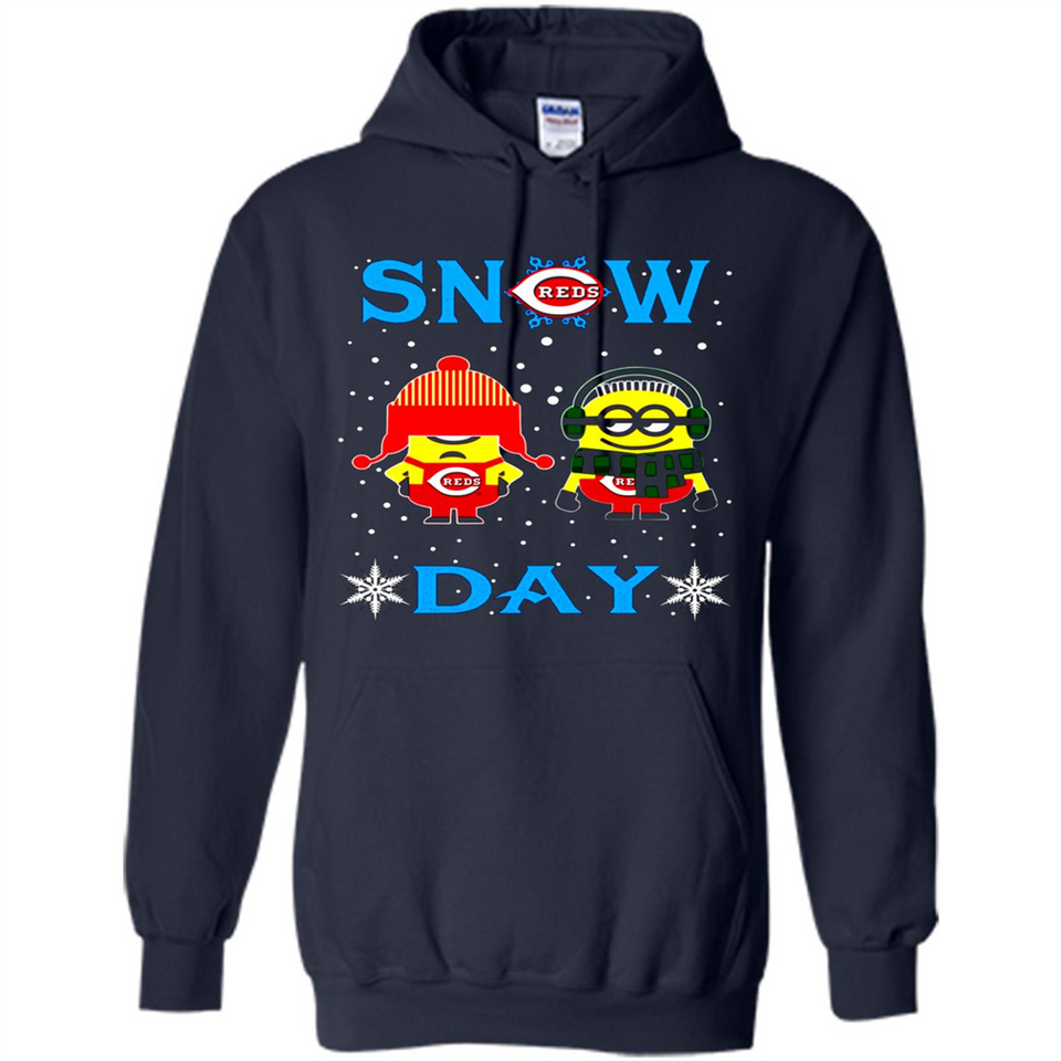 Snow Day Shirt For Cincinnati Reds Vs Minion Fans pingpong