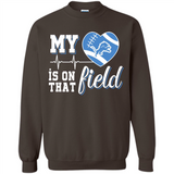 Detroit Lions Football My Heart is on that Field - Sweatshirt