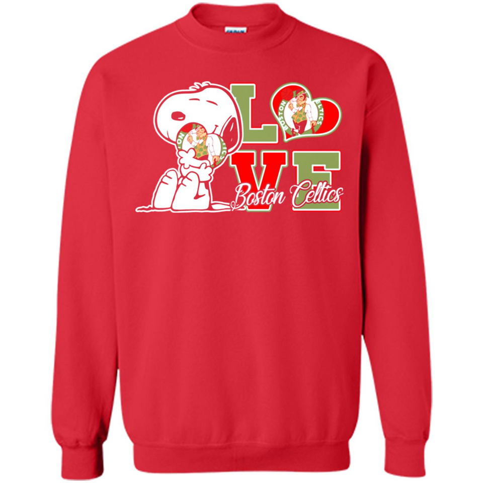 Snoopy loves NBA Boston Celtics - Sweatshirt
