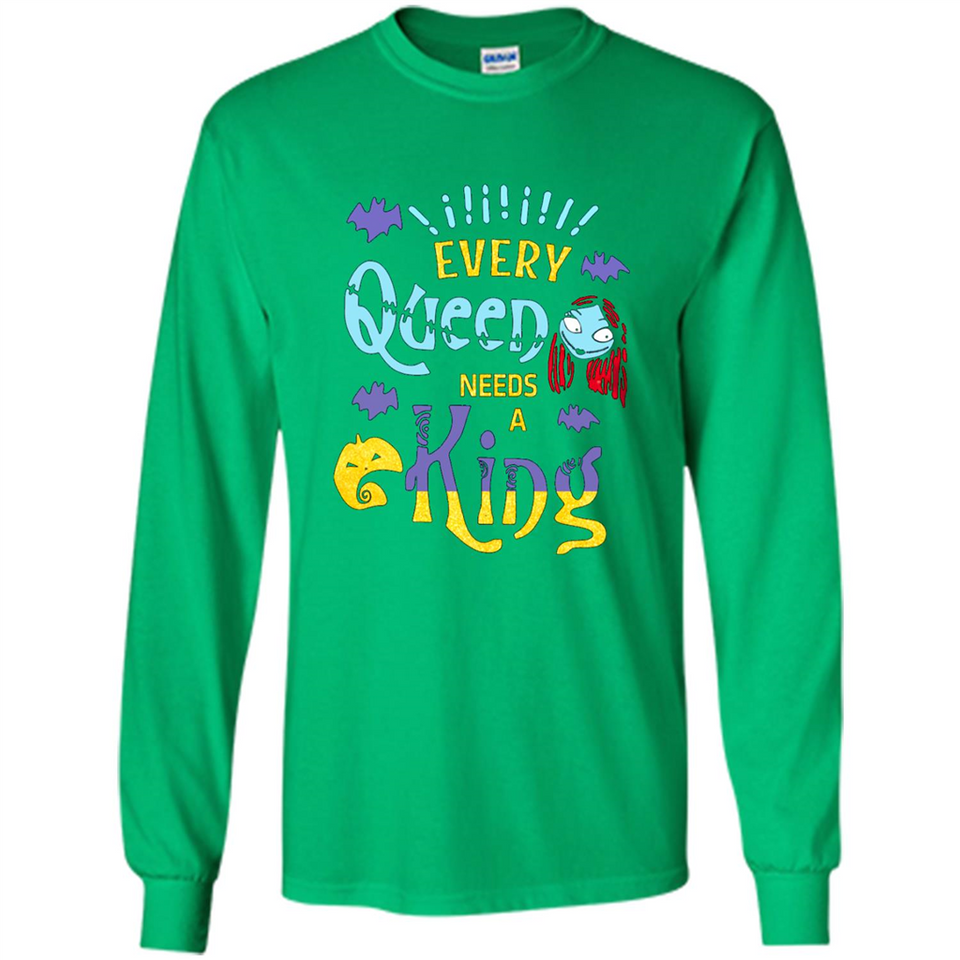 Nightmare Before Christmas Shirt - Sally Glitter Shirt - Every Queen needs a King PINGPONG