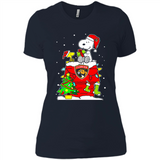 Florida Panthers Snoopy Ugly Christmas Sweaters - Ladies' Boyfriend T-Shirt