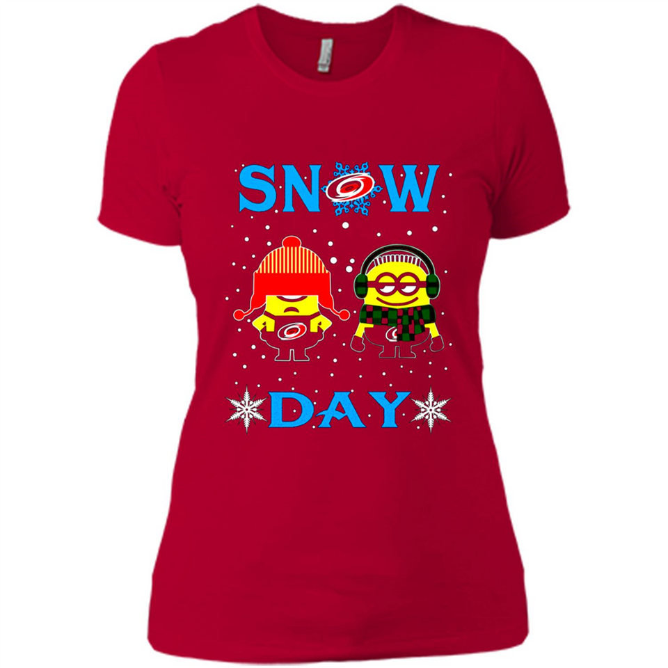 Snow Day Shirt For Carolina Hurricanes Vs Minion Fans pingpong
