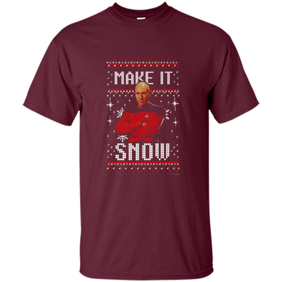 Make It Snow Jean-Luc Picard Star Trek PINGPONG