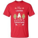 This Lawyer Loves Christmas Tree Shirt with Snowman