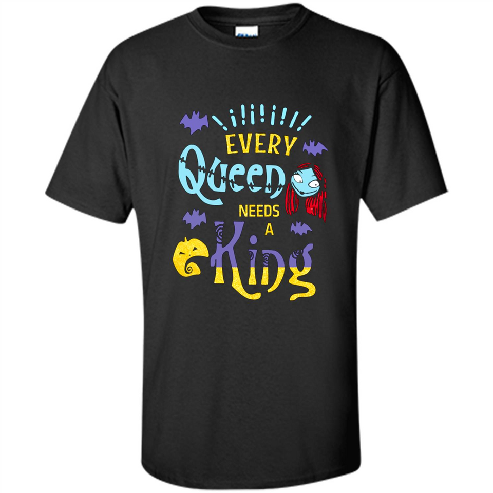 Nightmare Before Christmas Shirt - Sally Glitter Shirt - Every Queen needs a King PINGPONG