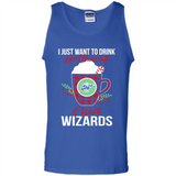 I Just Want To Drink Hot Chocolate & Watch Washington Wizards Ugly Christmas Sweater PINGPONG
