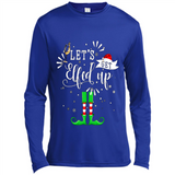 Let's Get Elfed Up Funny Drinking Wine Christmas Elf PINGPONG