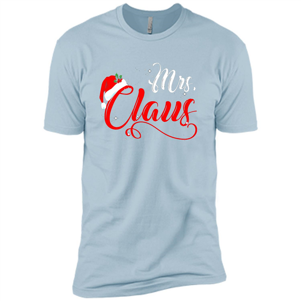 Mrs. Claus Santa Claus Merry Xmas T-Shirt - Premium Short Sleeve T-Shirt