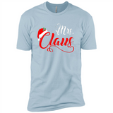 Mrs. Claus Santa Claus Merry Xmas T-Shirt - Premium Short Sleeve T-Shirt