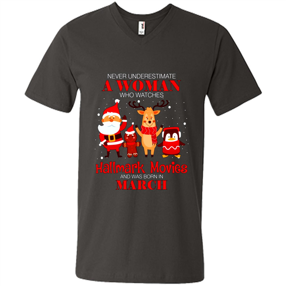 Never Underestimate A March Woman Watches Hallmark Movies Sweatshirt PINGPONG