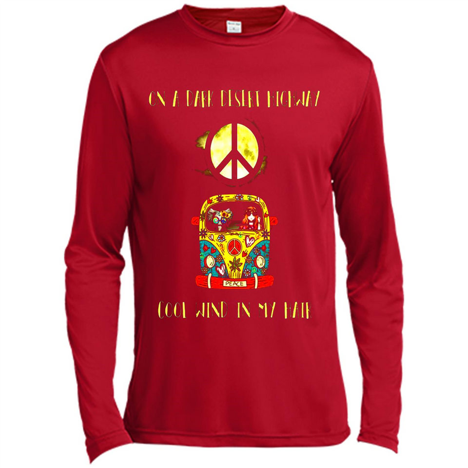Peace-On A Dark Desert Highway Cool Wind In My Hair Shirt PINGPONG - Canvas Long Sleeve T-Shirt