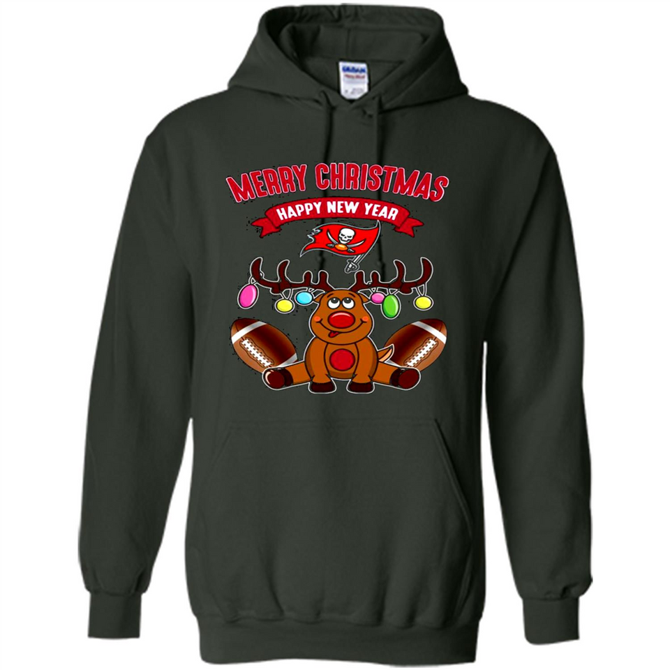 Tampa Bay Buccaneers NFL Reindeer Funny Merry Christmas And Happy New Year