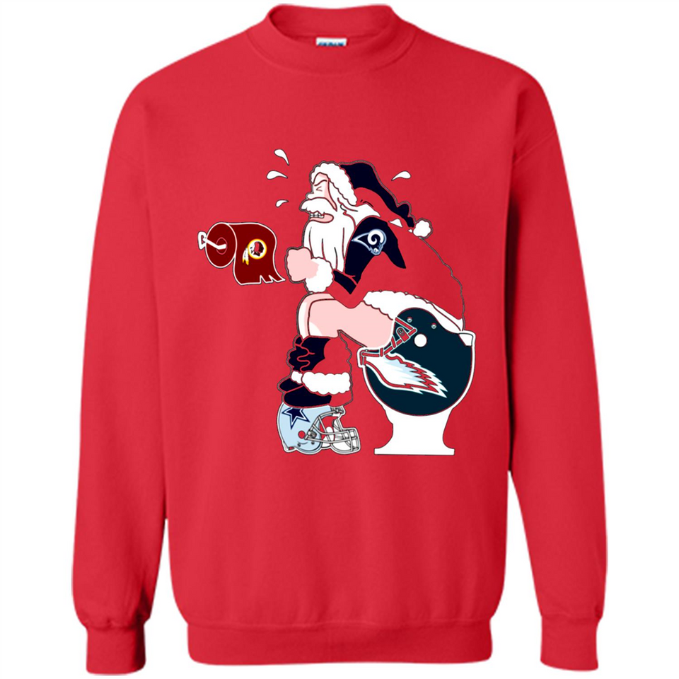 Los Angeles Rams Toilet Santa Claus PINGPONG