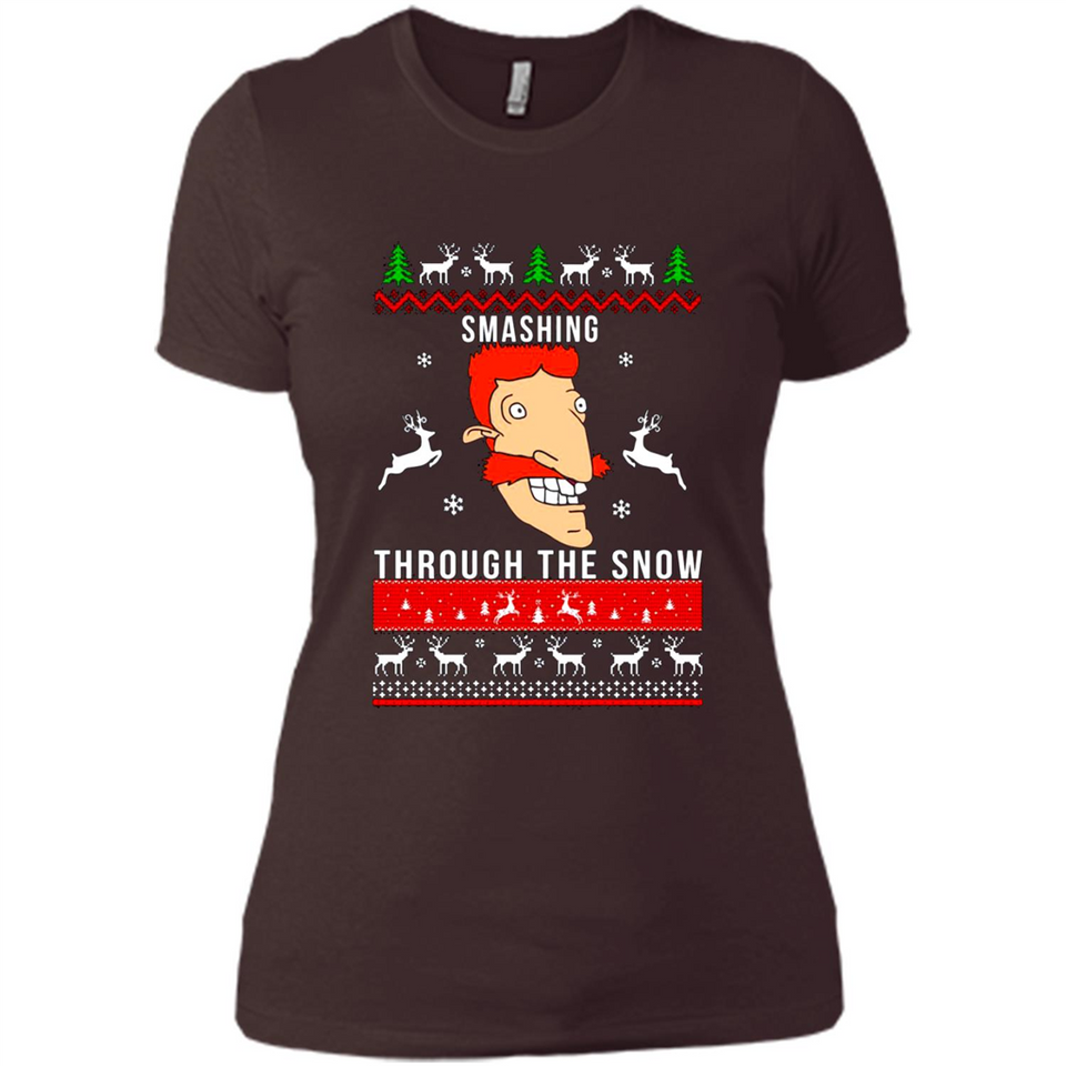 Nigel Thornberry Smashing through the snow Christmas sweatshirt PINGPONG