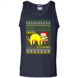 Merry Slothmas Sloth Christmas Sweater PINGPONG - Tank Top