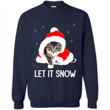 Let It Snow Cat Christmas sweater PINGPONG