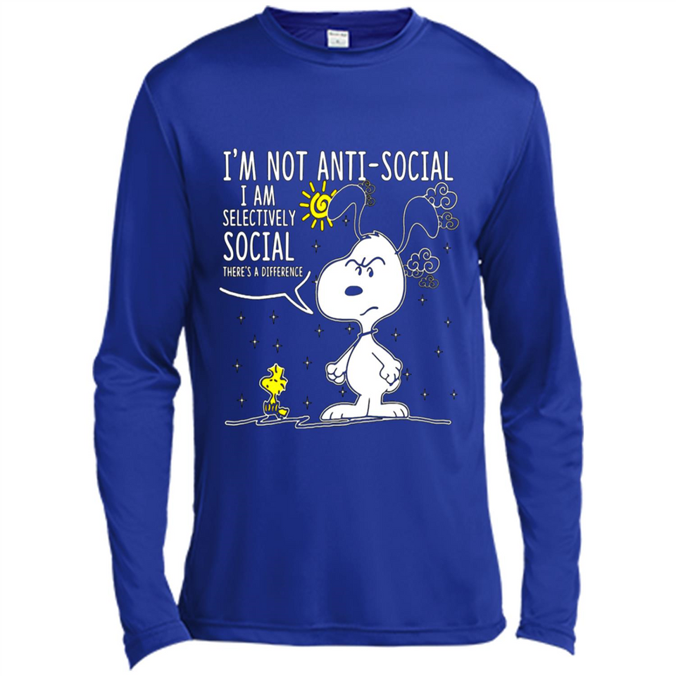Snoopy I'm Not Anti-Social I Am Selectively Social