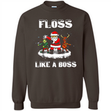 Floss Like A Boss Santa Flossing Dance Funny - Sweatshirt