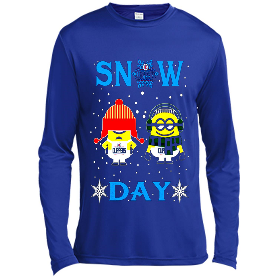 Snow Day Shirt For La Clippers Vs Minion Fans pingpong