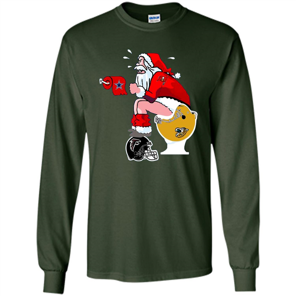 Tampa Bay Buccaneers Santa Claus Toilet