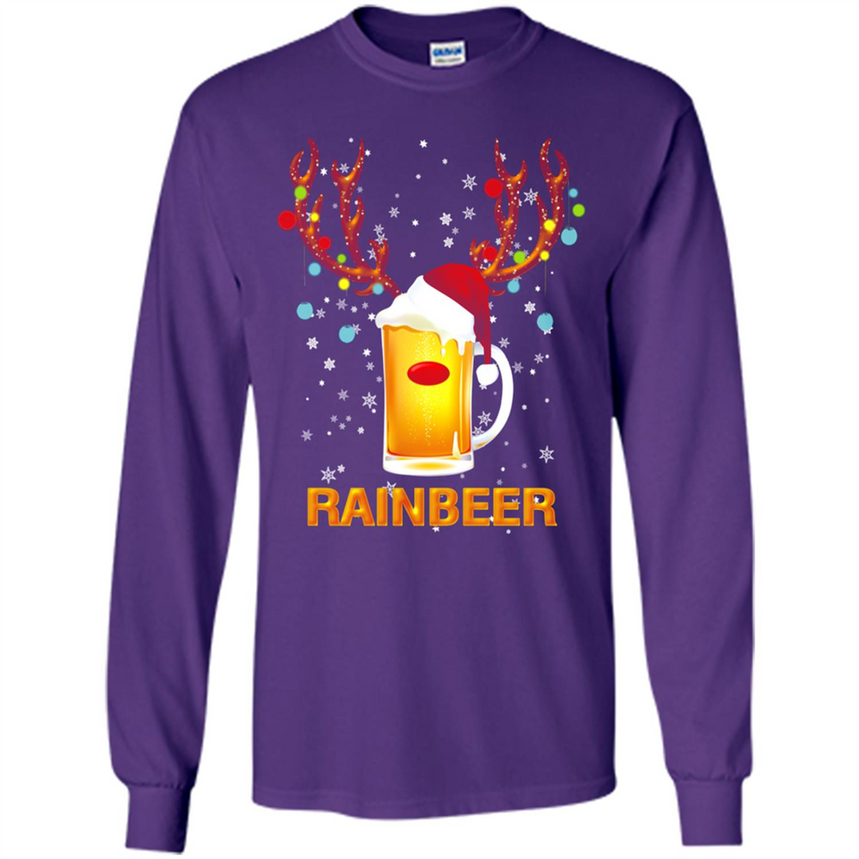 Rainbeer Funny Reindeer Beer Lover