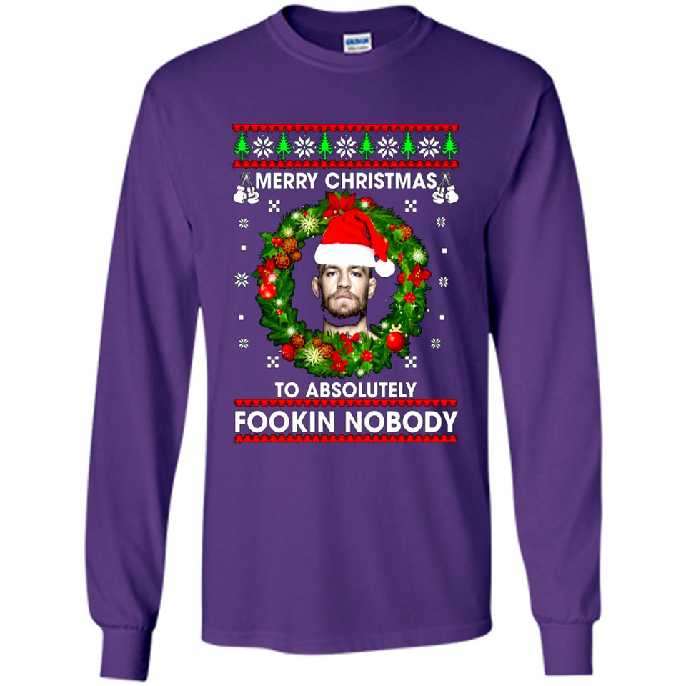 Merry Fookin Christmas Conor Mcgregor sweater PINGPONG