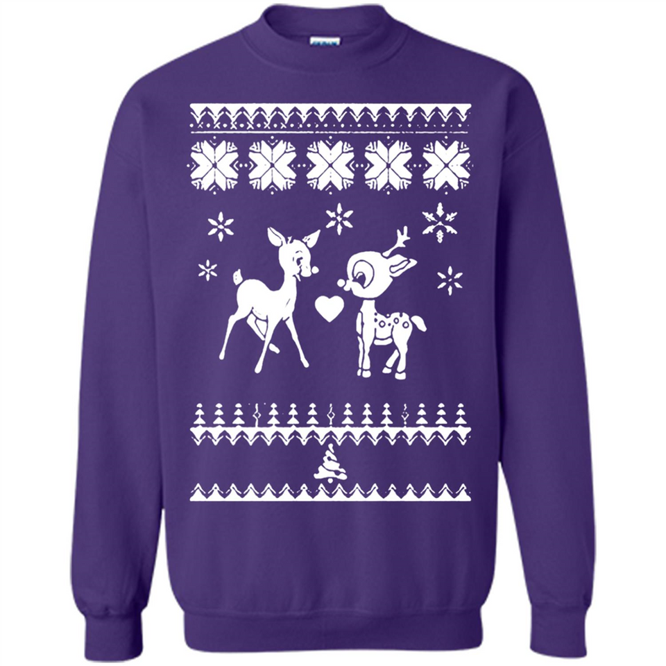 Rudolph and Clarice Ugly Christmas Sweater - Sweatshirt