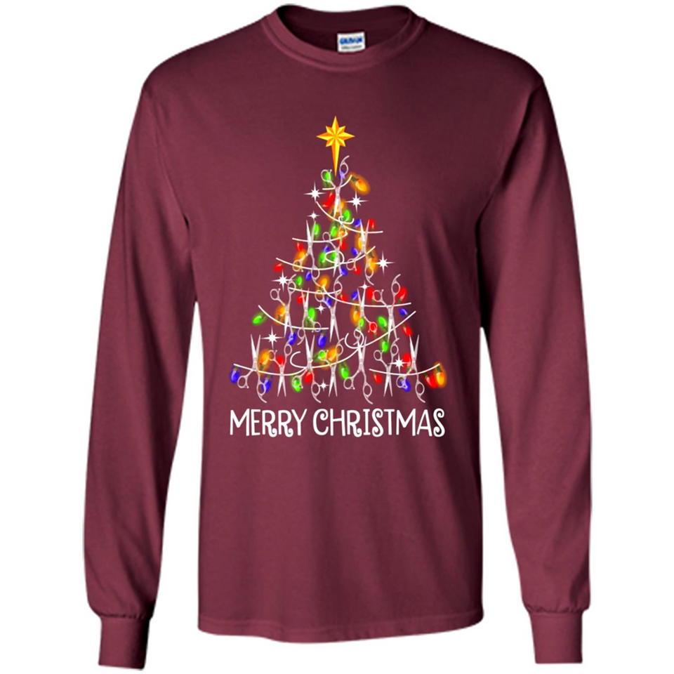 Hairstylist Merry Christmas Hairstylist Scissors Christmas Tree PING PONG